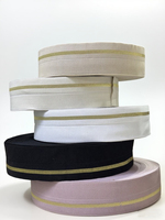 Nylon Spandex Or Filigrane Bande Élastique DIY Vêtements Accessoires avec Chevrons Style pour Textiles de Maison Sacs Chaussures