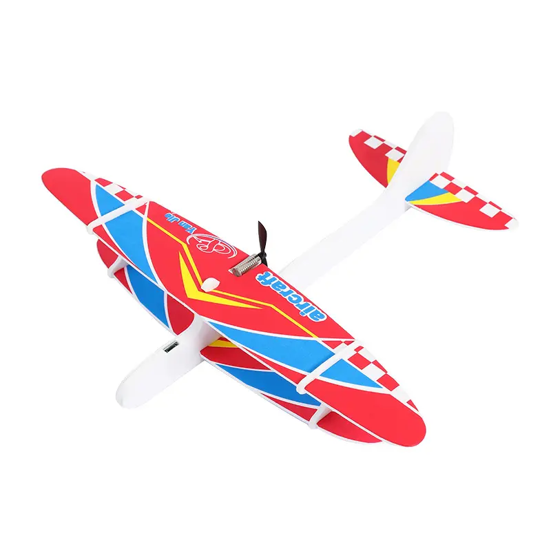 Avión eléctrico de espuma Epp para niños, modelo de avión de lanzamiento a mano para parque al aire libre