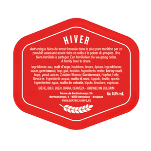 Winter Hiver Beer Keg 30L Bertinchamps Bélgica Cervecería local Auténtica 30 litros Venta al por mayor Fábrica de fabricantes de cerveza de calidad al por menor - Product Image 4