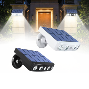 Potentes Luces Solares de Seguridad con 4 LED, Sensor de Movimiento Exterior, 3 Modos, Impermeables, para Montaje en Pared, Trabajo Nocturno, Jardín - Product Image 1
