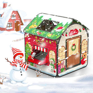 Kinder Indoor Speeltent Klein Huis Voor Leeftijden 5-13 Dimensies Polyester & Metalen Constructie Doen Alsof Speeltje - Product Image 3