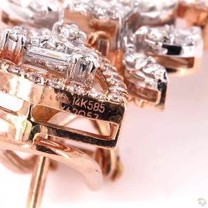 Stunning Gold Diamond <b>Earrings</b> for Women Luxury <b>Fine</b> Jewelry Elegant Designer Fashion <b>Earrings</b> for Daily Wear - Product Image 2