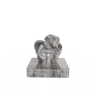 Personalizzato di marca mascotte Design porcellana figurina camera di incenso lavato grigio ceramica angelo bambino che riposa incenso cono bruciatore - Product Image 2