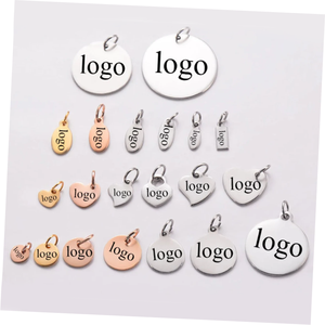 Individuelles Logo gravierte Scheiben-Münze Großhandel personalisiert fett Initial Anhänger Haustier-Tags Charme Schmuck für Hunde und Katzen Halsband - Product Image 1