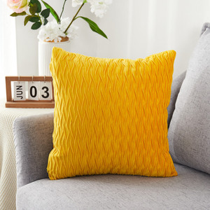 ปลอกหมอนอิงอัดจีบลายคลื่นกำมะหยี่ใหม่ขนาด45*45ปลอกหมอนอิงตกแต่งบ้านสไตล์นอร์ดิกปลอกหุ้มเบาะรองนั่งตกแต่งโซฟาลายเรขาคณิต/ - Product Image 2