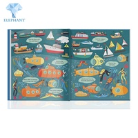 Libro Infantil Personalizado en China con Impresión de Tinta Ecológica a Color, Dibujos Animados en Inglés, Adhesivos Mágicos para Niños y Bebés