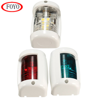 Foyo 1w 12v Navigation Led Feu De Signalisation Rouge Vert Blanc Voile Lampe de Signalisation Pour Mini Bateau Marin mât Tribord Port