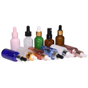 Botella de Vidrio Ámbar con Gotero de 5-100 ml, para Aromaterapia, Líquidos Esenciales, Aceite de Masaje, Botellas Recargables con Pipeta - Product Image 3