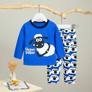 Vêtements pour enfants en gros, ensemble de vêtements pour garçons à manches longues, ensemble de vêtements en coton pour le printemps, pour enfants de 1 à 10 ans - Product Image 1