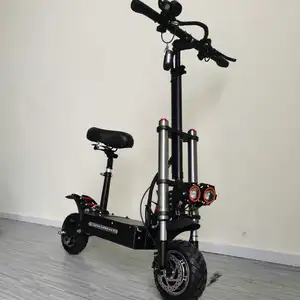 60 V Tegangan dan 60-80Km Kisaran Per Charge Rem Hidrolik Electric Scooter