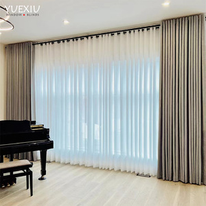 Persianas Verticales Translúcidas de Estilo Europeo <span class=keywords><strong>con</strong></span> Protección Solar, Combinan Tela Opaca para <span class=keywords><strong>Cortinas</strong></span> de Hogar - Product Image 6