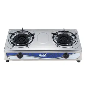 2 Burner Cooktops Stainless Steel Stoves OEM Factory Kitchen Stoves