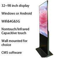 Kiosque publicitaire de 32 pouces avec moniteur PC à écran tactile-Écran interactif de 32 pouces pour la signalisation numérique et l'engagement des clients