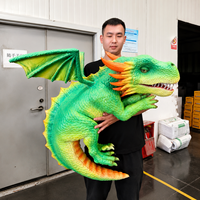 Dragon Artificiel Personnalisé pour Noël, Marionnette Animatronique pour Halloween, Utilisation en Aire de Jeux ou Jardin, Taille Personnalisable, Résistant aux Intempéries