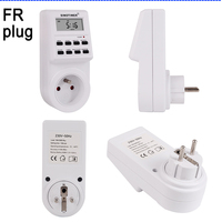 SINOTIMER Worldwide Socket Timer TM516 - 6 Enchufes internacionales 16A Carga LCD Pantalla digital, 0,19 kg Interruptor de tiempo digital global