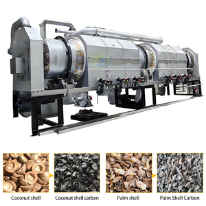 Four de carbonisation à tambour continu pour balle de riz et copeaux de bois nouvel état pour usine de fabrication avec moteur comme composant de base - Product Image 2