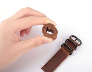 <span class=keywords><strong>Correa</strong></span> <span class=keywords><strong>de</strong></span> Cuero Genuino Suave Color Marrón Crazy Horse Personalizada <span class=keywords><strong>de</strong></span> Lionorm para Relojes Inteligentes <span class=keywords><strong>de</strong></span> 20 mm y 22 mm con Liberación Rápida, <span class=keywords><strong>Correa</strong></span> <span class=keywords><strong>de</strong></span> Reloj Casual para Hombre - Product Image 5