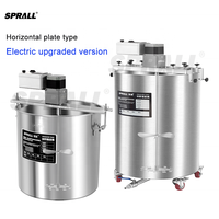 Mélangeur de peinture, de détergent, d'encre, de savon liquide, de shampooing, de produits alimentaires, à moteur sans balais SPRALL 200L, à plaque horizontale, personnalisable, électrique