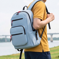 Sac à dos pour ordinateur portable décontracté multicolore, grande capacité, multi-compartiments, sac à dos d'école et de voyage avec port de charge USB