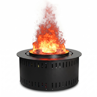 Cheminée électrique 3D LED à flamme multicolore de luxe de 50 cm, intégrée, pour usage hôtelier, avec effet de vapeur d'eau, économie d'énergie, décoration intérieure