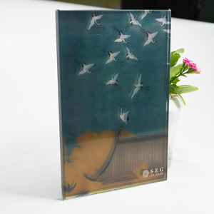 <span class=keywords><strong>Verre</strong></span> feuilleté trempé imprimé numérique d'écran en soie décoratif d'art de modèle fait sur commande - Product Image 4