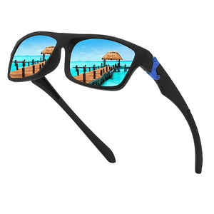 Gafas de Sol Polarizadas Unisex, Montura de PC, Lentes TAC, UV400, Gafas Deportivas para Ciclismo al Aire Libre, Negras - Product Image 3