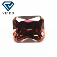 Qualité 5A 3x5-10x14mm, taille princesse octogonale, l-rhodolite/rhodolite, zircone cubique, pierre précieuse en vrac, forme octogonale synthétique, pierre CZ