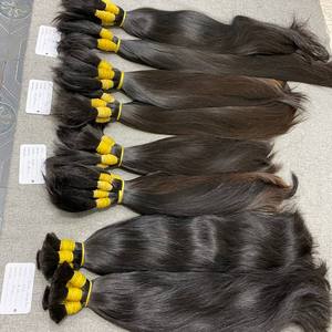 100% VietNam | Machine Double Wef Virgin Raw Vietnamese Baby Bulk Human | Natural Straight Wave Texture | Tangle Free | 8 Inches - Product Image 5