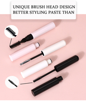 Crème liquide coiffante pour sourcils 9ML 2-en-1, gel à sourcils, brosse à sourcils, savon à sourcils, marque privée, logo personnalisé, maquillage végétalien, vente en gros