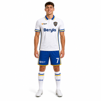 Tenue de football personnalisée Beryla pour clubs, unisexe, motif Aigle Flammant, transfert thermique, séchage rapide, maille respirante, vêtements d'équipe athlétiques, côté
