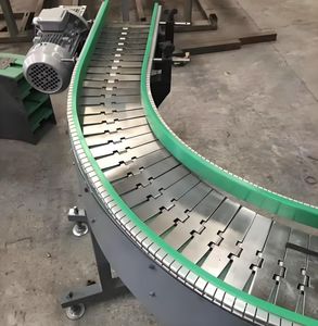 Cam şişe ayarlanabilir hız endüstriyel kullanım için yeni paslanmaz çelik modüler bant konveyör/çıta taşıyıcı - Product Image 3