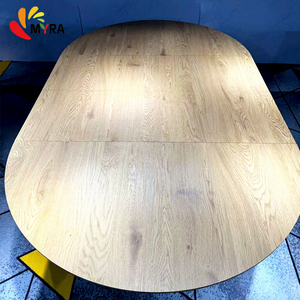 <span class=keywords><strong>Table</strong></span> à manger en bois moderne, évolutive et extensible, <span class=keywords><strong>table</strong></span> à thé multifonctionnelle, grande <span class=keywords><strong>table</strong></span> de bureau ovale intégrée de designer - Product Image 4