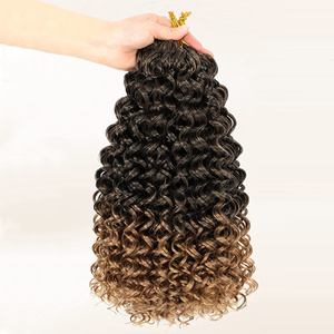 GoGo Curl Estensioni per <span class=keywords><strong>Capelli</strong></span> Sintetici Ricci Corti Neri Naturali, Twist Profondo per <span class=keywords><strong>Trecce</strong></span>, Onda d'Acqua, <span class=keywords><strong>Capelli</strong></span> Ricci all'Uncinetto - Product Image 3