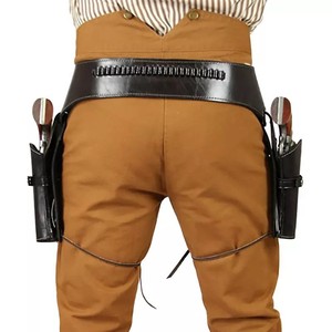 Benutzer definierte Western Cowboy Tactical Universal links rechts <span class=keywords><strong>Hand</strong></span> verdeckt tragen <span class=keywords><strong>Holster</strong></span> Schulter Doppel <span class=keywords><strong>holster</strong></span> Leder - Product Image 4