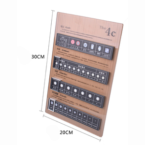 Bảng Quảng Cáo Acrylic Với Giá Đỡ Thở Dài Cho Công Cụ Tiếp Thị Phân Loại Cắt Kim Cương Lỏng 4C - Product Image 6