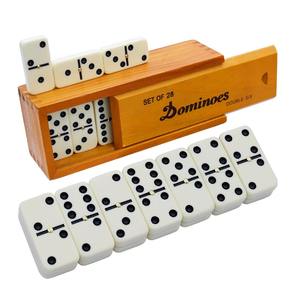 Juego de Dominó Queensell para Niños, Juegos de Mesa Clásicos, Dominó Doble 6, Juegos Familiares para Niños y Adultos - Product Image 1