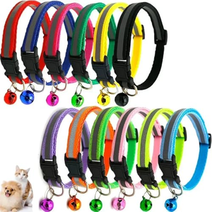 ปลอกคอแมวสะท้อนแสงแบบปรับได้ ขายส่ง คละสี - Product Image 4