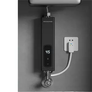 سخان مياه كهربائي 220 فولت مع شاشة رقمية 5.5 كيلووات تحويل تردد فوري للتحكم في حوض المياه الساخنة لاستخدام العربات الترفيهية