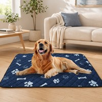 Tapis d'entraînement pour animaux antidérapant, imperméable et anti-fuite, respirant, lavable et réutilisable à 4 couches pour chiens et chats, usage intérieur