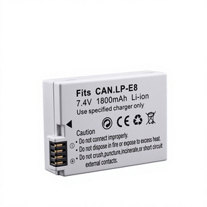Compatible avec les appareils photo reflex numériques EOS 550D/600D/650D/<span class=keywords><strong>700D</strong></span> ; <span class=keywords><strong>Batterie</strong></span> lithium rechargeable LP-E8 7,4 V en stock - Product Image 1