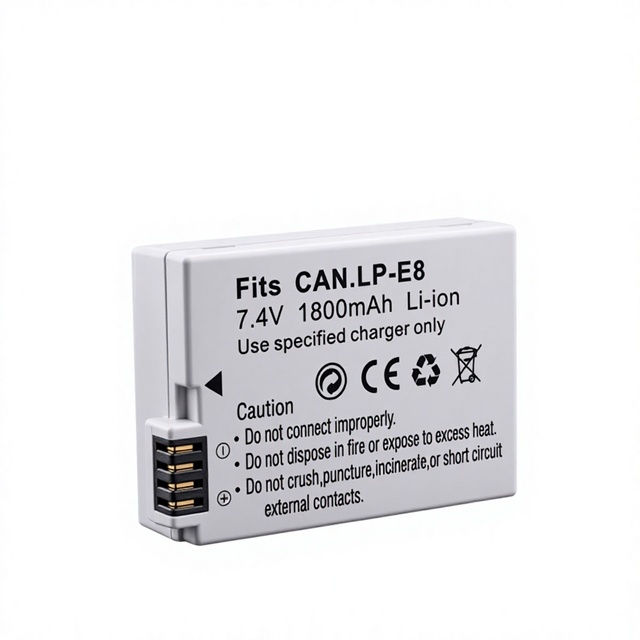Compatible with for EOS 550D/600D/650D/700D DSLR Cameras; LP-E8 Rechargeable Lithium Battery 7.4V in Stock