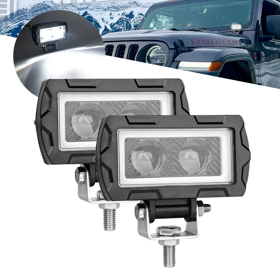 Lampu Led Offroad 10-30v, cahaya Bar Led Mini darurat 8.5 inci 30w 6d Ip67 Led, suku cadang lampu Off Road