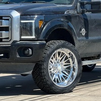 Jantes forgées sur mesure pour pick-up tout-terrain 4x4 6x6 22x12 24x14 26x14 26x16 5x127 5x139.7 6x135 6x139.7 8x165.1 8x170 8x200 5x5.5