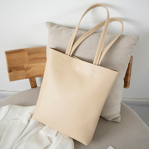 2024 New Fashion Korean Version of the Soft Leather Tote <strong>Bag</strong> <strong>Student</strong> Versatile Simple Large-capacity One-<strong>shoulder</strong> <strong>Handbag</strong>