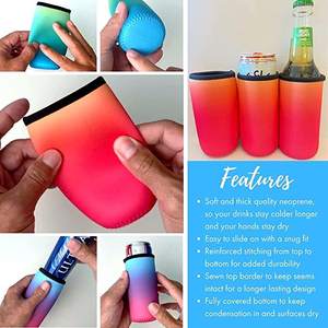 Summer Popular Beer Slim Can Cooler 12 oz Tall Aislado Neopreno Can Sleeves Stubby Holder - Product Image 5