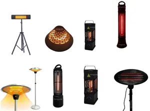 Latest Halogen Heating Tubes 2100w Quartz Electric Freestanding Patio Outdoor Heater