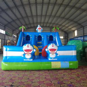 Tobogán Inflable <span class=keywords><strong>Doraemon</strong></span> de PVC de Grado Comercial para Parques de Diversiones y Áreas de Juego, Castillo Inflable Seguro y Duradero para Entretenimiento Infantil - Product Image 2