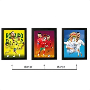 Poster Lenticolare 3D con Effetto Flip di Celebrità Famosi - Star del Cinema e Atleti 30x40cm in PET - Poster Lenticolare 3D con Movimento di Calciatori - Product Image 1