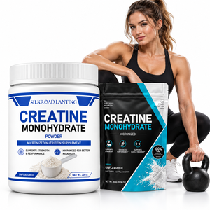 Créatine monohydrate en poudre 300g micronisée sans arôme pour la course à pied, l'entraînement HIIT, le soutien quotidien à la forme physique, la force et les performances - Product Image 1