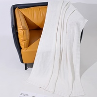 Plaid en fil tricoté anti-déchirure 1,3 x 1,7 m, motifs personnalisés, idéal pour cadeau promotionnel